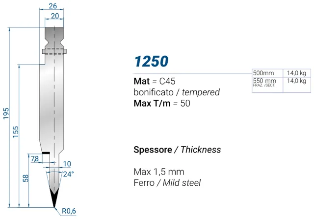 Eurostamp 1250-550F