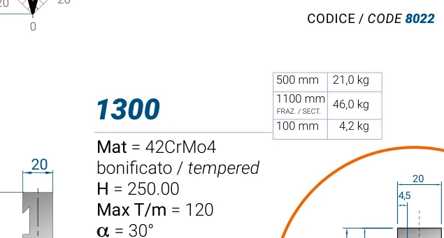 Eurostamp 1300-sect.short-550