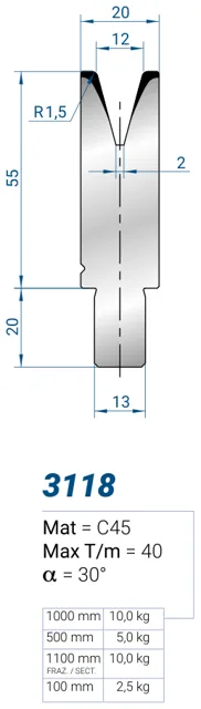 Eurostamp 3118-1100F